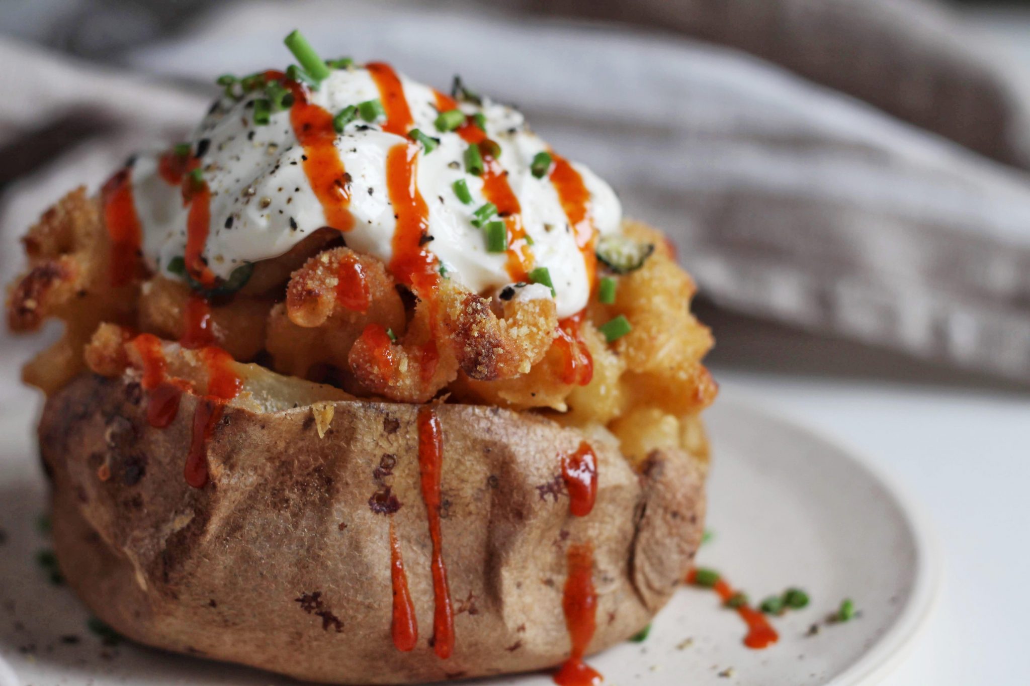 Mac and Cheese Baked Potatoes » Annie's Kitchen